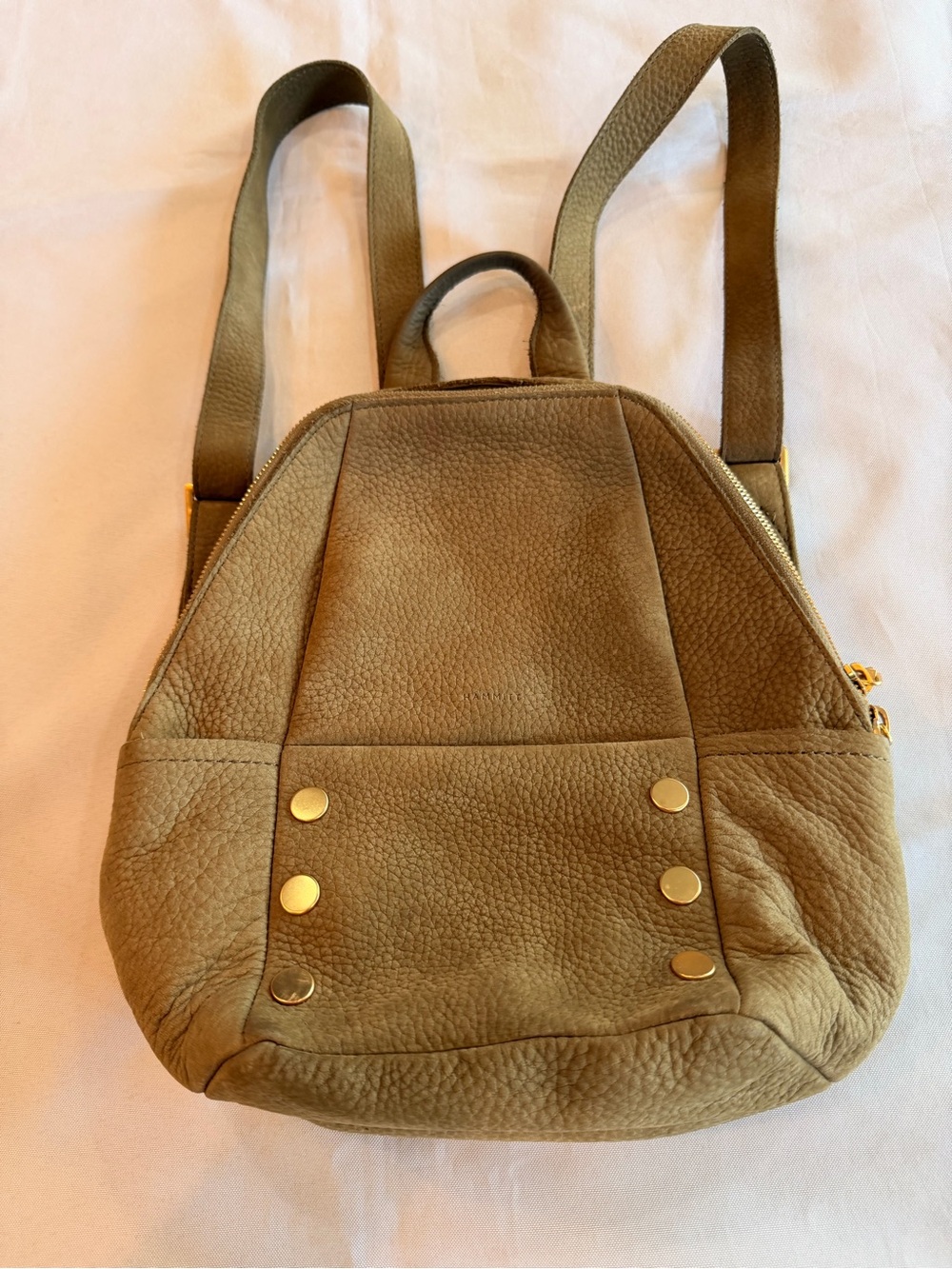 Hammitt Hunter Medium Backpack with Brush Gold Tone Rivet Studs
